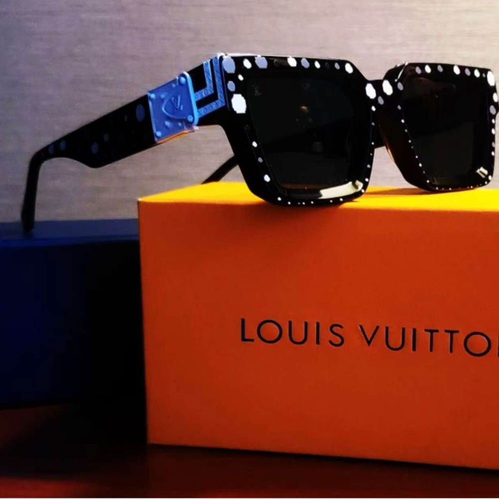 Yayoi Kusama1.1 Millionaire Sunglasses Black White Polka Dot Embossed Jacquard - Picture 5 of 11